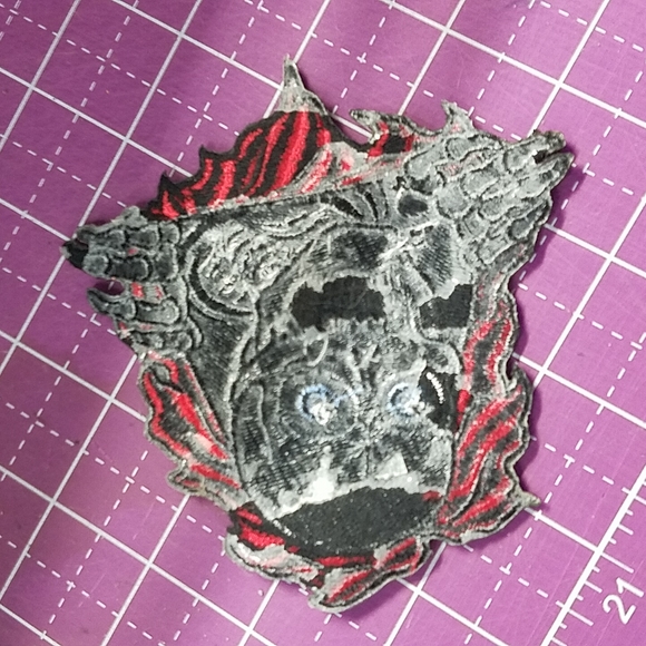 Skull sewing patch sew on patch - Picture 3 of 3